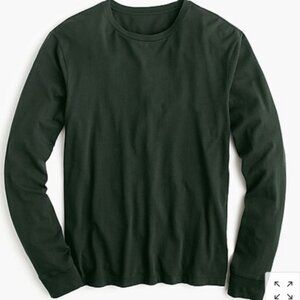 J.Crew Mercantile Dark Moss Broken-in Long-Sleeve T-Shirt